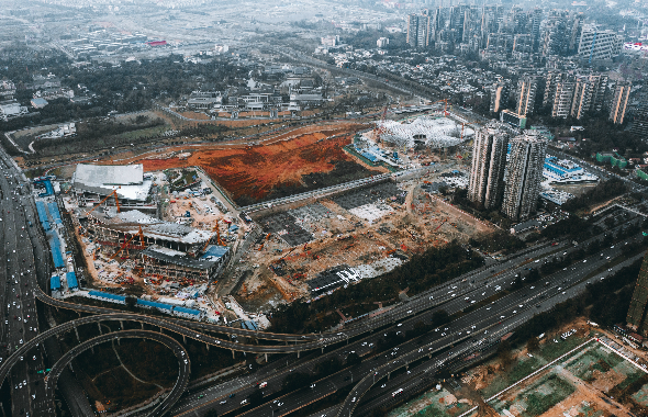 天府艺术公园•文博坊片区场馆建设项目网架全部吊装完成１_meitu_5.jpg